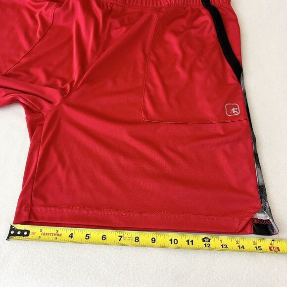 AND1 Men's Pull-on Elastic Drawstring Waistband Red Basketball Shorts Size 2XL - Picture 12 of 12